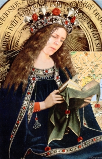 Van Eyck et Dogitana Adoration de l'Agneau mystique, 1432-2012, retable ouvert
Détail, Marie
